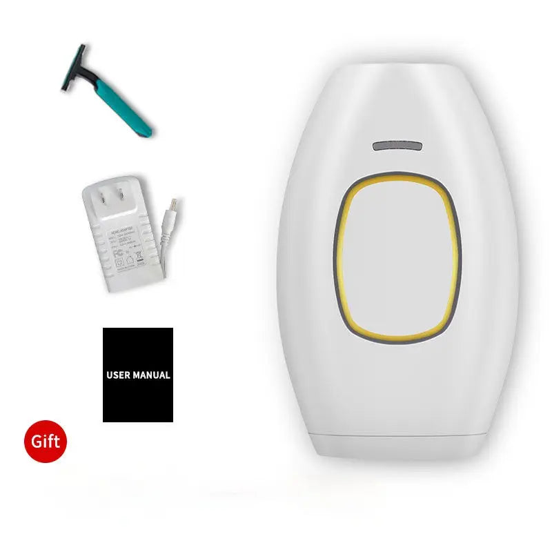 Mini IPL Laser Hair Removal Machine - Portable, Painless, Home Use Tool for Women's Personal Care and Permanent Hair Removal