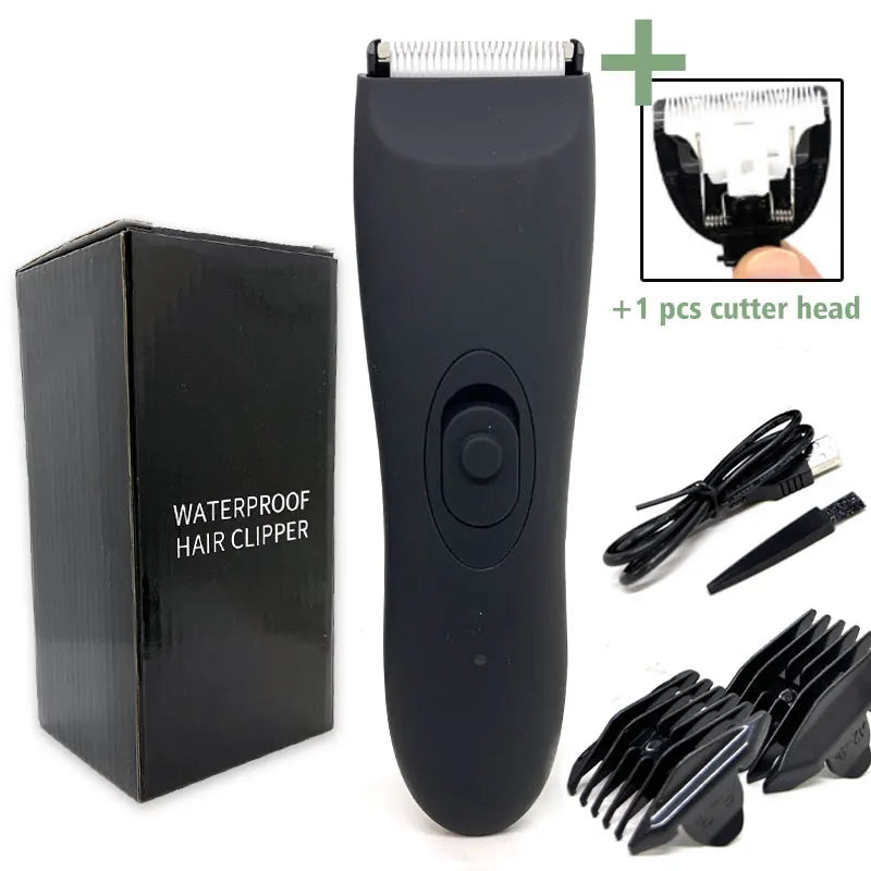 Men Timmer for Intimate Areas Ball Hair Shaver Body Groomer Male Epilator Sex Place Sensitive Part Electric Face Cutting Clipper