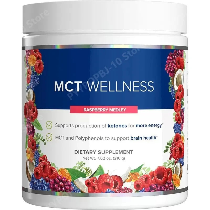 MCT Wellness Powder To Support Energy Ketone Production and Brain Health Keto Friendly Sugar Free
