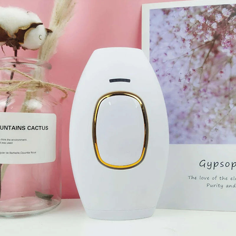 Mini IPL Laser Hair Removal Machine - Portable, Painless, Home Use Tool for Women's Personal Care and Permanent Hair Removal