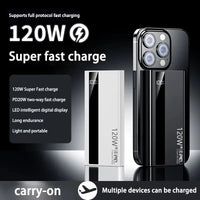 200000mAh High Capacity PowerBank 120W Super Fast Charging Portable External Battery Powerbank For Iphone Huawei Samsung Oppo