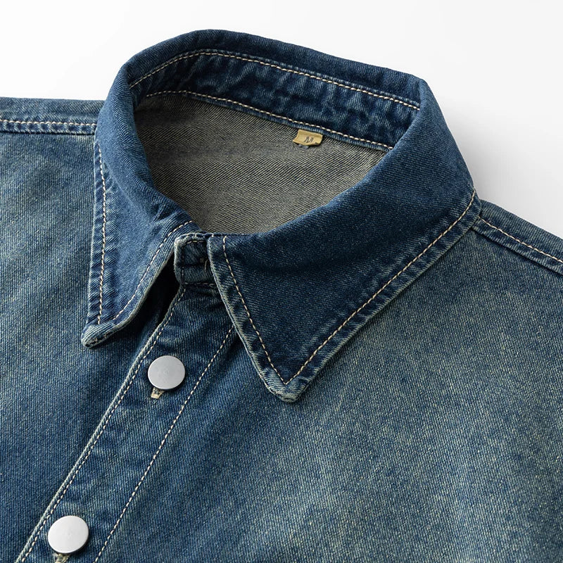 Men's Spring New Loose Fit Shirt Japanese Style Cool Retro Top Casual Fashion Vintage Upperwear for Men