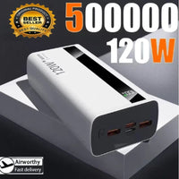 200000mAh High Capacity PowerBank 120W Super Fast Charging Portable External Battery Powerbank For Iphone Huawei Samsung Oppo