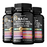 NAD+ Resveratrol Berberine - Promotes Cardiovascular Health,Improve Endurance,Cellular Health,Healthy Aging,Supplement Nutrition