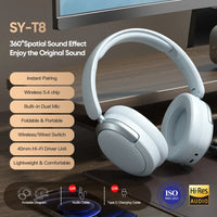EOENKK Chioce Original SY-T8 Wireless Headphones Bluetooth 5.4 20h Long Battery Life Noise Reduction Gaming Headset With Mic