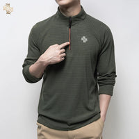 SBWL Autumn high quality men's Running fitness outdoor sportswear fashion business casual breathable long sleeve T-shirt Tops169