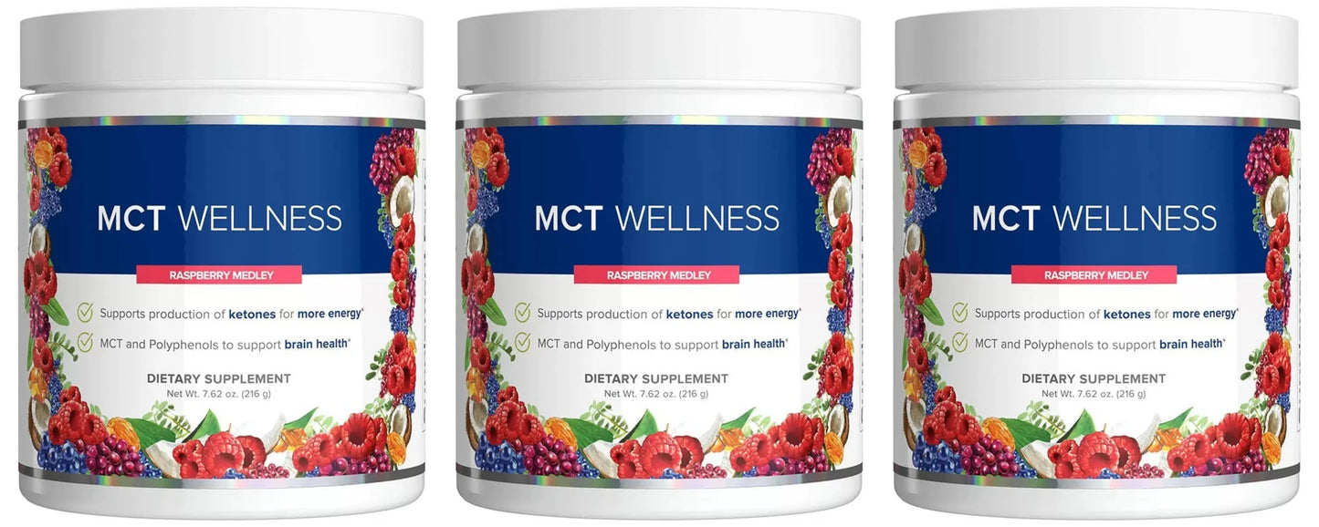 MCT Wellness Powder To Support Energy Ketone Production and Brain Health Keto Friendly Sugar Free