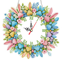 2D Flat DIY Acrylic Special Shape Diamond Painting Clock Pendant Diamond Art Clock Pendant Kit Creative Craft Project