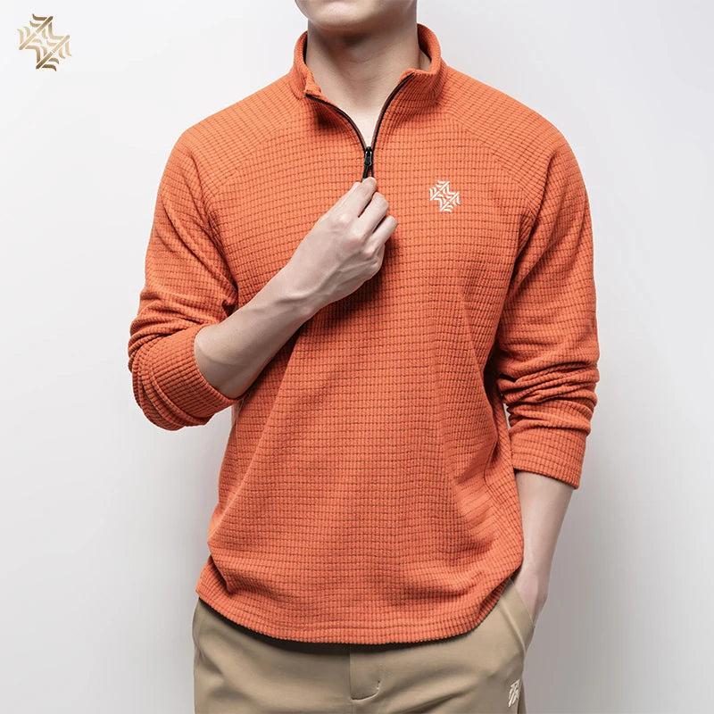 SBWL Autumn high quality men's Running fitness outdoor sportswear fashion business casual breathable long sleeve T-shirt Tops169
