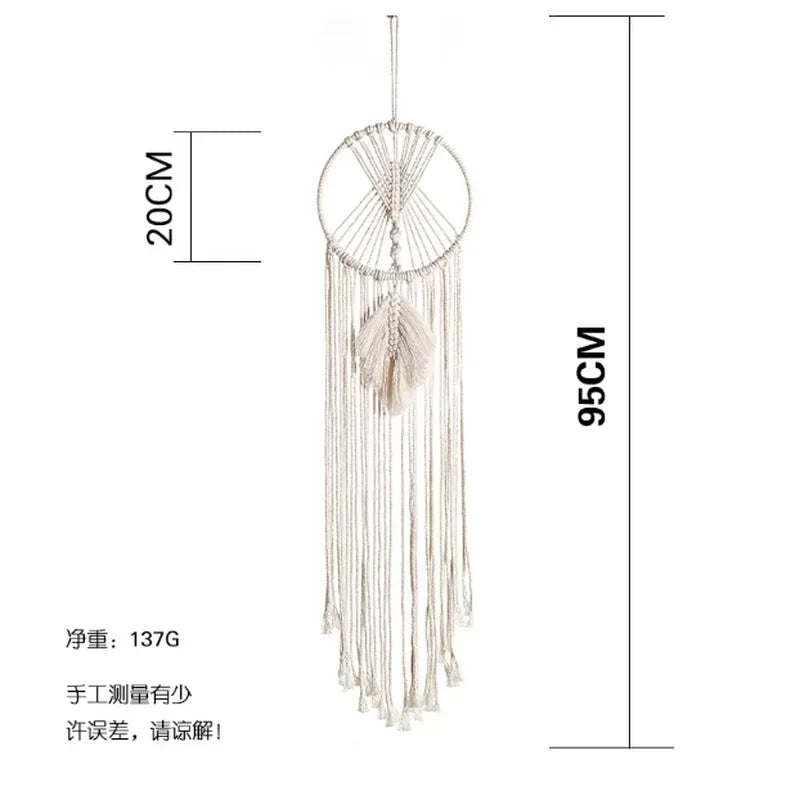 Macrame Dream Catcher Nordic Wall Tapestry Ramadan Home Decoration Eid Mubrack Room Bohemian Children's Nursery