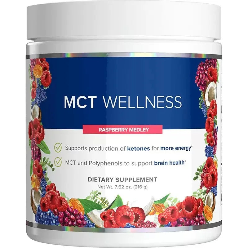 MCT Wellness Powder To Support Energy Ketone Production and Brain Health Keto Friendly Sugar Free