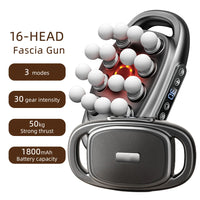 42-Heads Fascia Gun High-Frequency Vibration Body Massage Gun Back and Waist Massager Neck Shoulder Massager Muscle masajeador