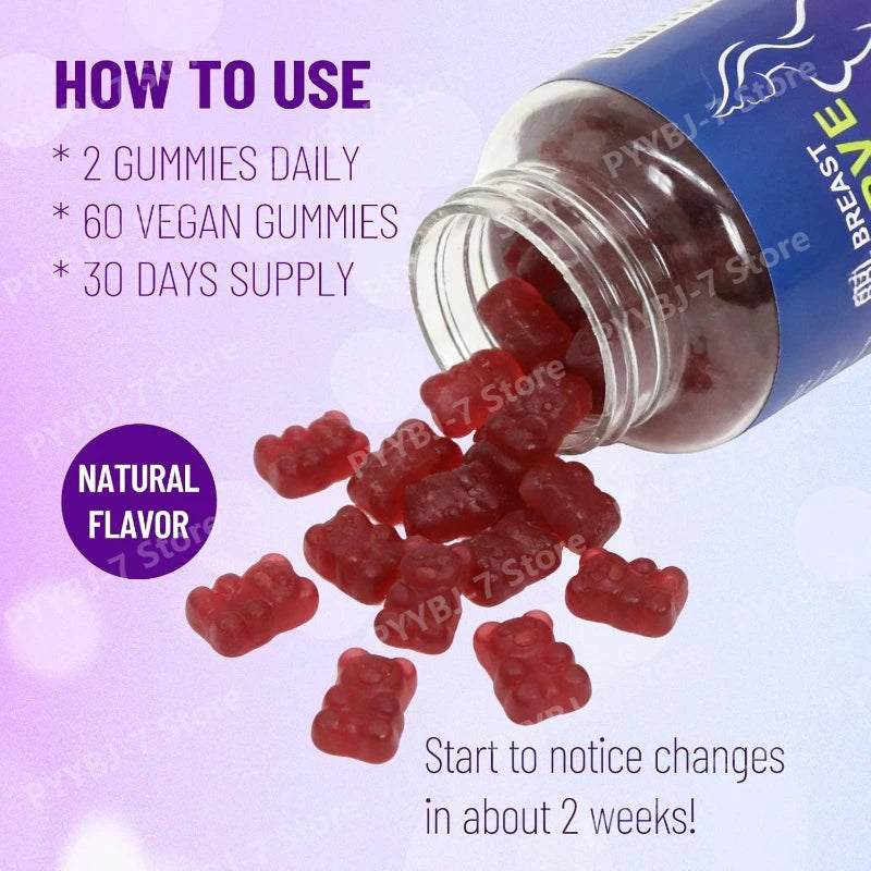 Herbal Gummies Supplement Maca Root Plant Extract Blend A Variety of Vitamins Suitable for Women Daily Wellness Support  60Count