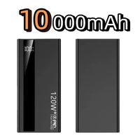 200000mAh High Capacity PowerBank 120W Super Fast Charging Portable External Battery Powerbank For Iphone Huawei Samsung Oppo