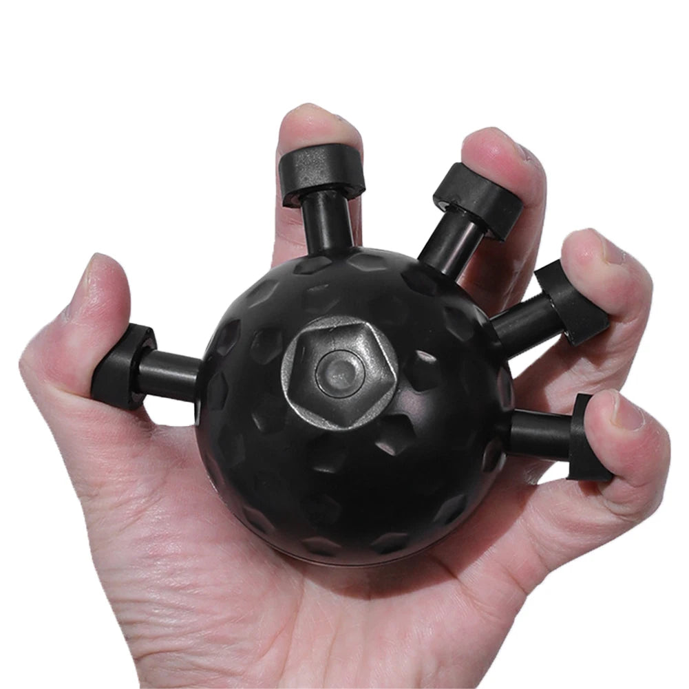 Finger Exerciser Trainer Hand Grip Strengthener Adjustable Power Training Hand Balls for Forearm Strength Climbing Training