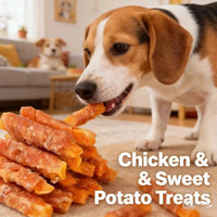 400g Chicken & Sweet Potato Dog Treats – Nutritious & Delicious, Helps Clean Teeth & Freshen Breath