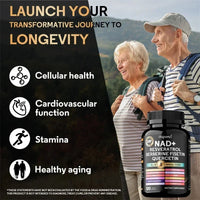 NAD+ Resveratrol Berberine - Promotes Cardiovascular Health,Improve Endurance,Cellular Health,Healthy Aging,Supplement Nutrition
