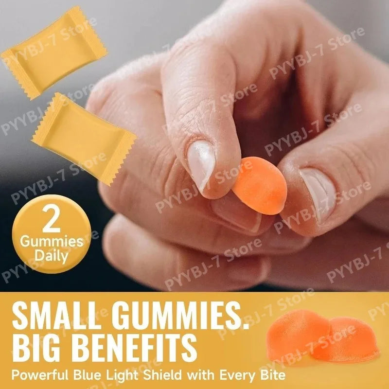 Lutein Gummies Eye Vitamin and Mineral Supplement with 20mg Lutein 4mg Zeaxanthin Gummy Vitamins for Eye Health Support