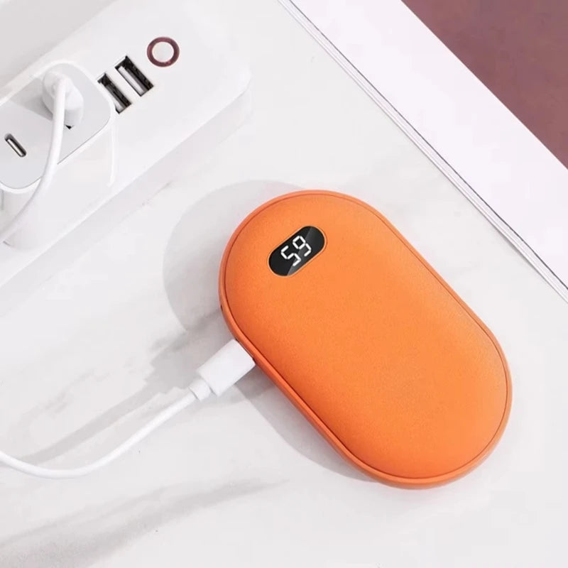 VIVO 10000mAh Hand Warmer Power Bank 2 IN 1 Double-Sided Heating Fast Charging Battery Digital Display Power Bank For Winter