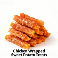 400g Chicken & Sweet Potato Dog Treats – Nutritious & Delicious, Helps Clean Teeth & Freshen Breath