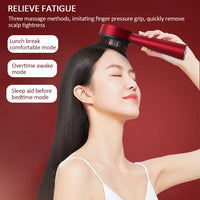 Electric Vibration Massage Comb Red Light Therapy Hair Growth Massage Scalp Brush Anti Hair Loss Liquid Oil Applicator Hair Care