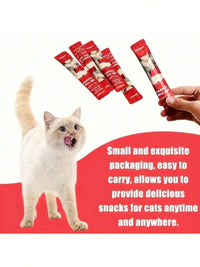 Pet Snacks, Assorted Lickable & Squeezable Cat Treats, Chicken Egg Yolk/Salmon Krill/Tuna Mussels, 0.52 Oz Pouches,