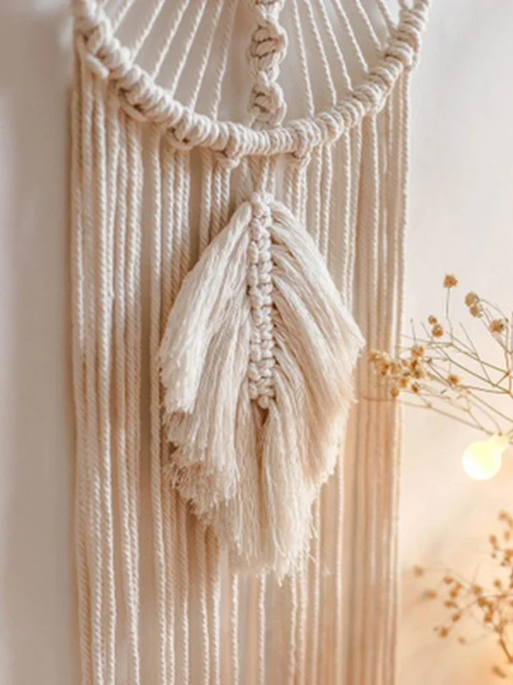 Macrame Dream Catcher Nordic Wall Tapestry Ramadan Home Decoration Eid Mubrack Room Bohemian Children's Nursery