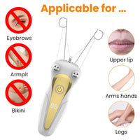 Electric Cotton Thread Epilator with LCD Display Facial Hair Remover Defeather Instant Arm Leg Hair Removal Threading Depilation