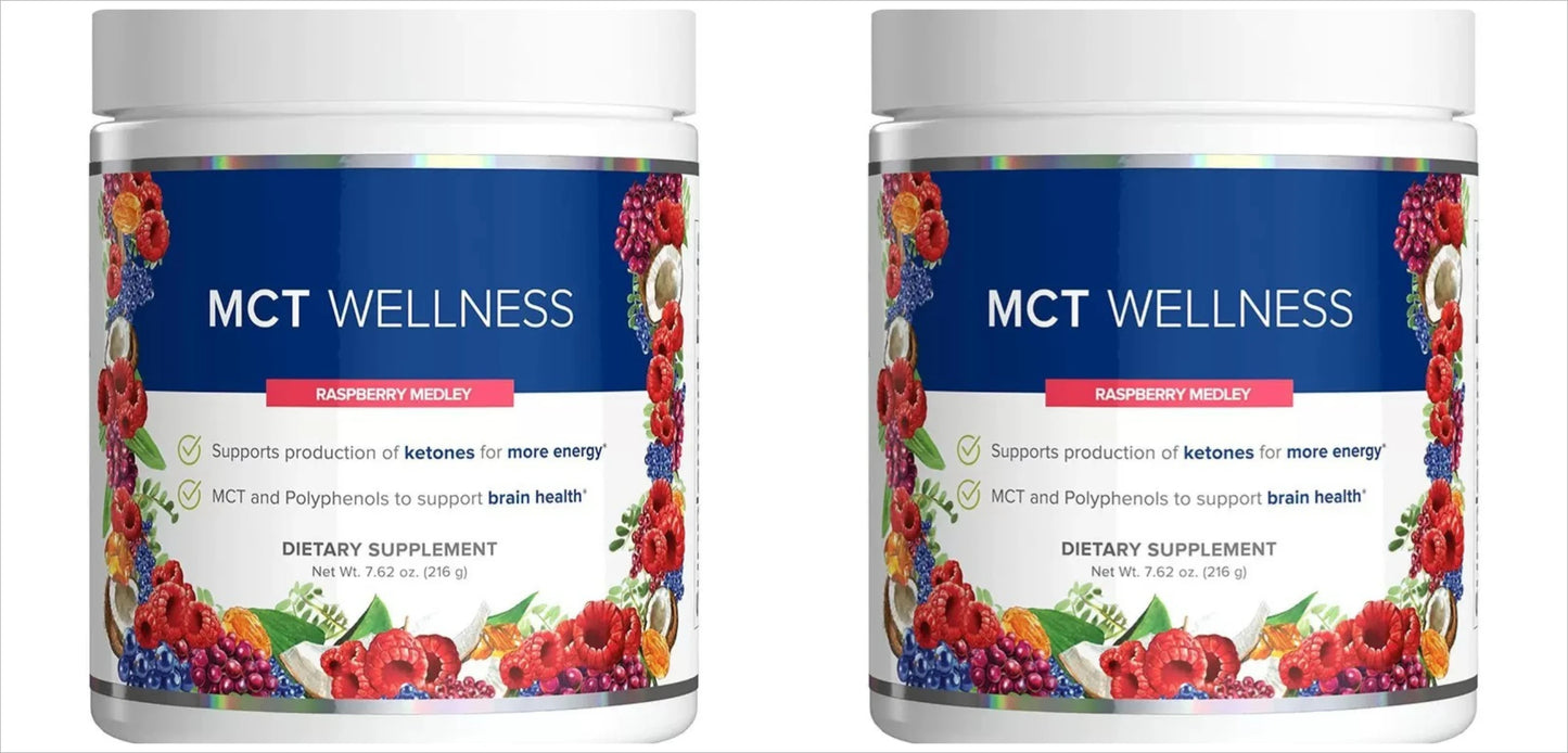 MCT Wellness Powder To Support Energy Ketone Production and Brain Health Keto Friendly Sugar Free