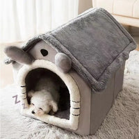 Foldable Pet House Removable Washable Cat House Puppy Cave Sofa Pet Bed House for Extra Small Dogs and Small and Medium Cats