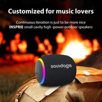 Soundage Portable Wireless Bluetooth Speaker 360 Degree Stereo Surround Subwoofer IPX6 Waterproof Support TF TWS Speaker
