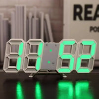 3D LED Digital Clock Wall Decoration Glow Night Mode Decoration for Bedroom Adjustable Electronic Watch Room Decor Aesthetics