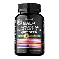 NAD+ Resveratrol Berberine - Promotes Cardiovascular Health,Improve Endurance,Cellular Health,Healthy Aging,Supplement Nutrition