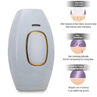 Mini IPL Laser Hair Removal Machine - Portable, Painless, Home Use Tool for Women's Personal Care and Permanent Hair Removal