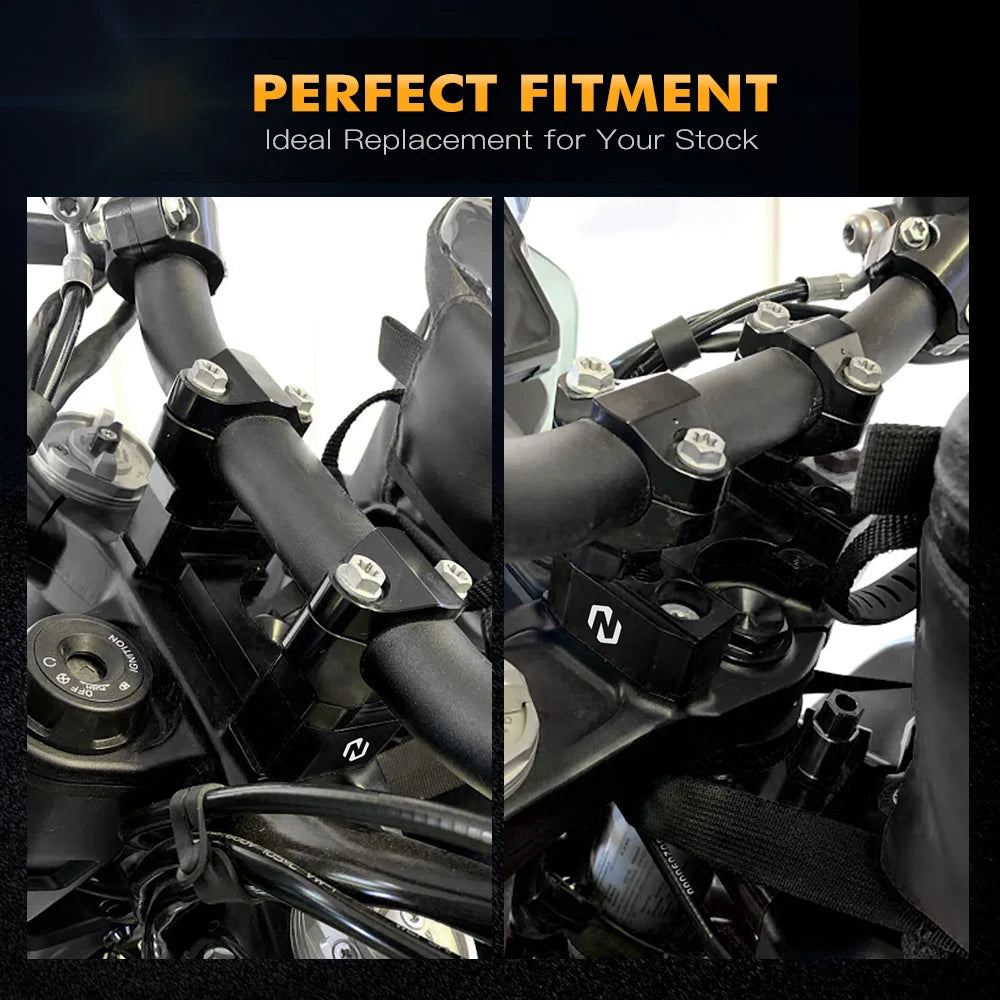 For Husqvarna Norden 901 Steering Damper Mount Motorcycle 1" Rise Handlebar Riser Spacer Kit for Husqvarna Norden 901 2022 2023