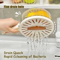 Household Vegetable Dehydrator Creative Manual Water Salad Folding Fruit Drain Basket Dryer Hand Crank Kitchen Household Gadget