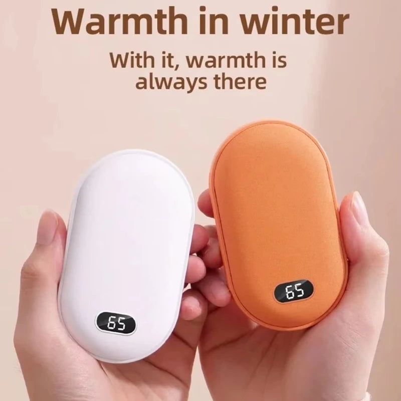 VIVO 10000mAh Hand Warmer Power Bank 2 IN 1 Double-Sided Heating Fast Charging Battery Digital Display Power Bank For Winter