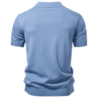 AIOPESON Men's Stripe Golf Polo Shirt Old Money Cool Silk Fabric Short Sleeve Icy Touch Breathable Casual Summer Top
