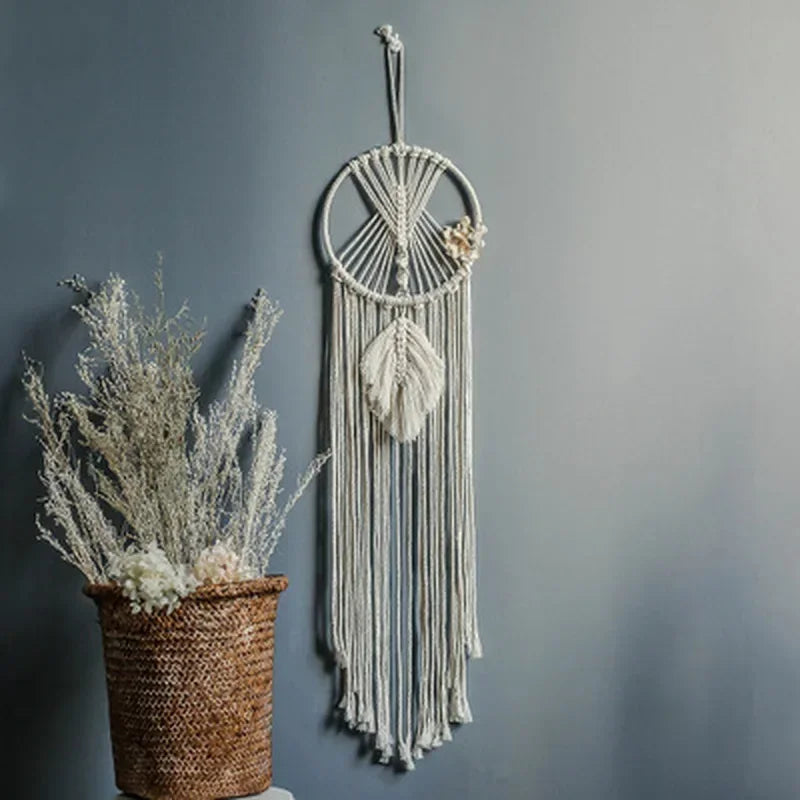 Macrame Dream Catcher Nordic Wall Tapestry Ramadan Home Decoration Eid Mubrack Room Bohemian Children's Nursery