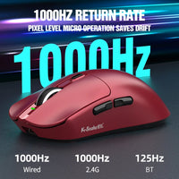 k-sanke x11 Bluetooth wireless mouse game three-mode e-sports laptop PAW311 desktop computer lightweight magnetic charging