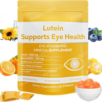Lutein Gummies Eye Vitamin and Mineral Supplement with 20mg Lutein 4mg Zeaxanthin Gummy Vitamins for Eye Health Support