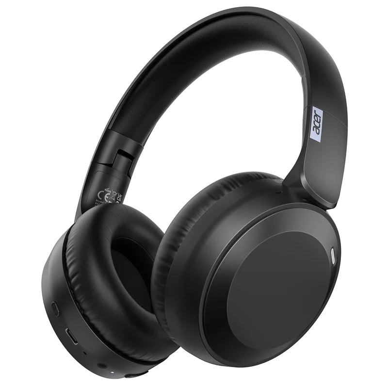Acer OHR205 Wireless Bluetooth Headphones Foldable Over-Ear Headphone with 40mm Drivers Multipoint Bluetooth 6.0 for Home,Office