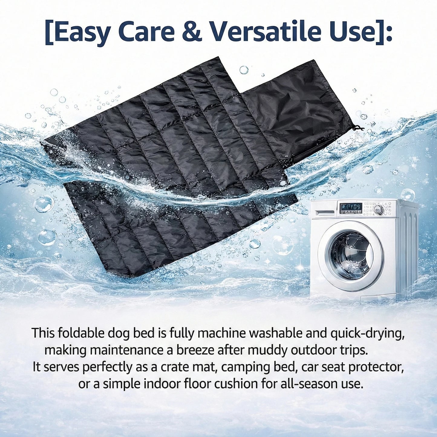 New Model Dog Bed Outdoor Travel Portable Dog Urine Pad Machine Washable Winter Keep Warm Pet Urine Pad