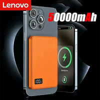 Lenovo Magnetic Wireless 50000mAh Power Bank PD22.5W Super Fast Charging External Battery for Magsafe For iPhone Huawei Samsung