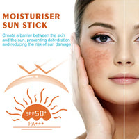 Organic Matte SPF 50+ Moisturiser Sun Stick 20g Waterproof Sun Protection Hydrating Moisturizing Nourishing Sunscreen Cream