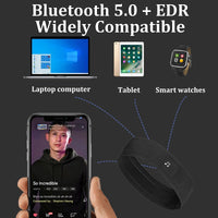 Bluetooth Sleeping Headphones Sports Headband Wireless Music Earphones Not Cover Ear Guide Sweat Band with Mic for Fitness Run