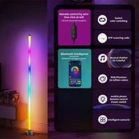 Smart LED Floor Lamp RGB Remote & APP Control Music Sync Corner Lighting Timer Modern Mood Standing Lamp for Living Room Gaming