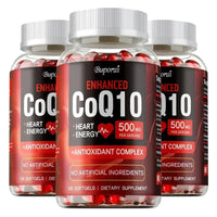 CoQ10 Supplement - Antioxidant Protection, Supports Heart Health, Promotes Cellular Energy Production, Enhances Absorption