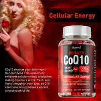 CoQ10 Supplement - Antioxidant Protection, Supports Heart Health, Promotes Cellular Energy Production, Enhances Absorption