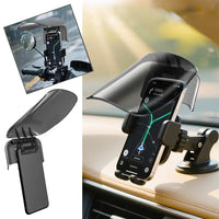 Sun Hat Style Phone Mount Sun Shade Rainproof Universal Fit Extended Sun Visor Adjustable Creative Riding Gear Outdoor